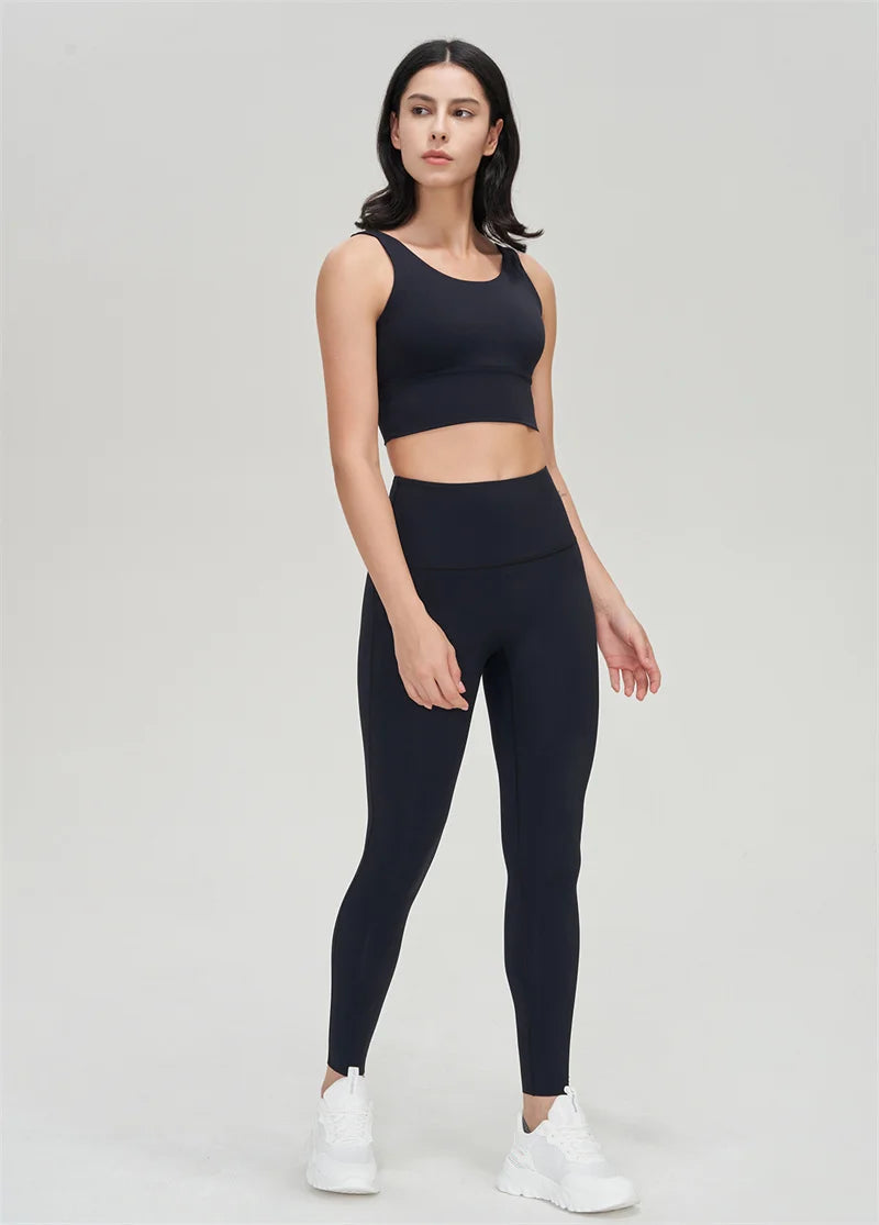 SOISOU Lycra Top Women Yoga Sports Bra Gym Fitness Crop Top Bras For Women Underwear Deep V Beautiful Back Chest Pad Removable