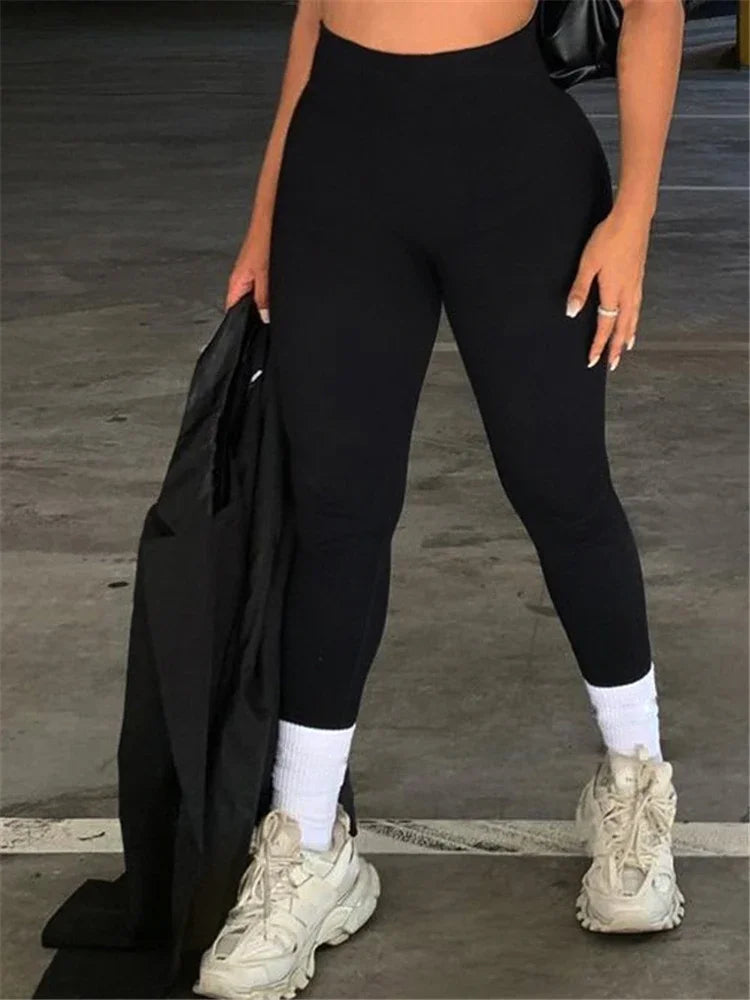 Tossy Ribbed Seamless Yoga Leggings for Women – High‑Waist Gym & Fitness Tights