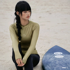 Women's Long Sleeve Rashguard - Quick-Dry Surf & Diving Shirt