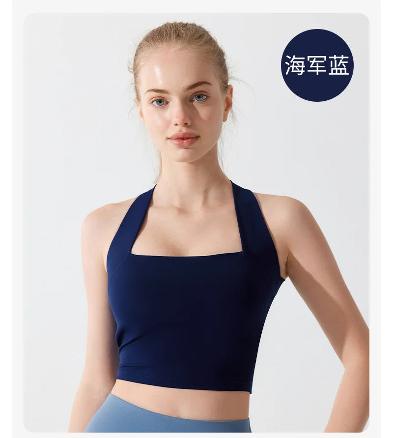 Women Cross Strap Sports Bra Top High impact Push Up Running Bras Sport Bra Yoga Gym Crop Top Brassiere Fitness Top Sport Bra