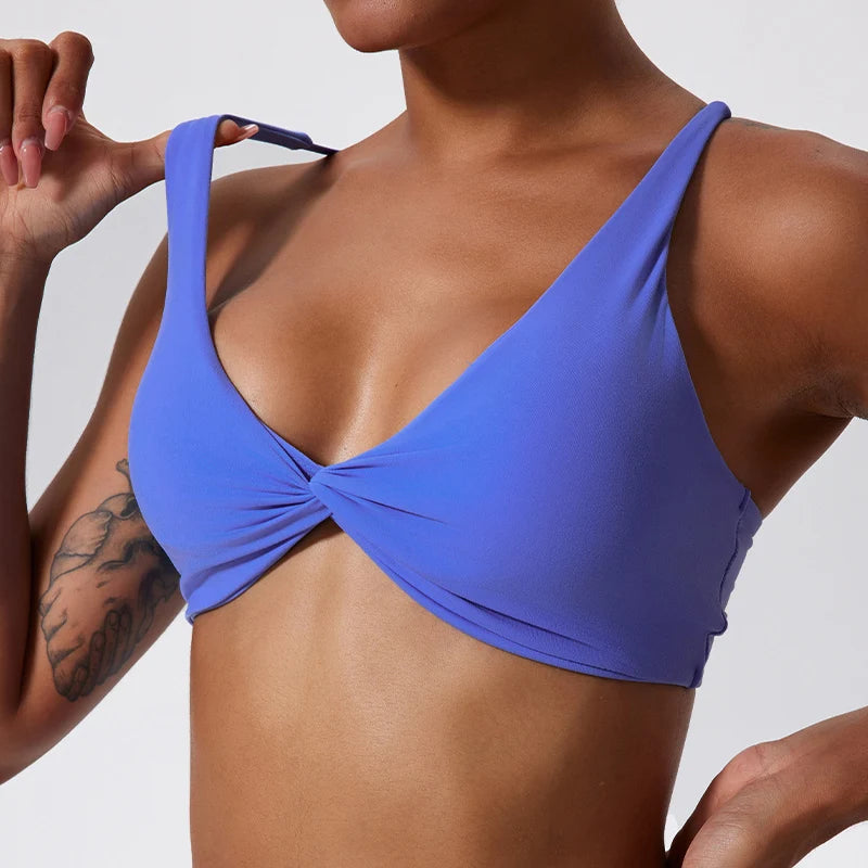 Ctenkevet Gym Sports Bra Women Push Up Workout Yoga Underwear Breathable Soften Crop Top Female Backless Fitness Bras