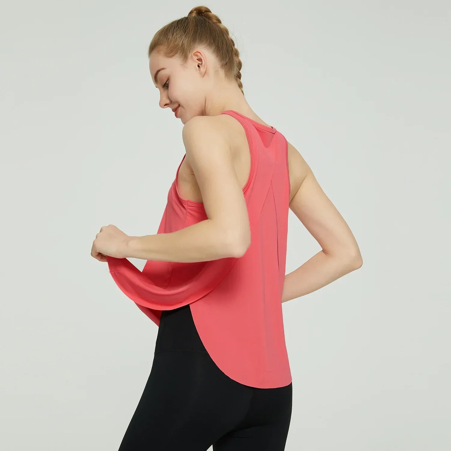 STOUREG Racerback Yoga Tank Top,Women's Quick Dry Sports Vest Fitness Gym Top Workout Yoga Shirts,Workout Top Sports Clothing