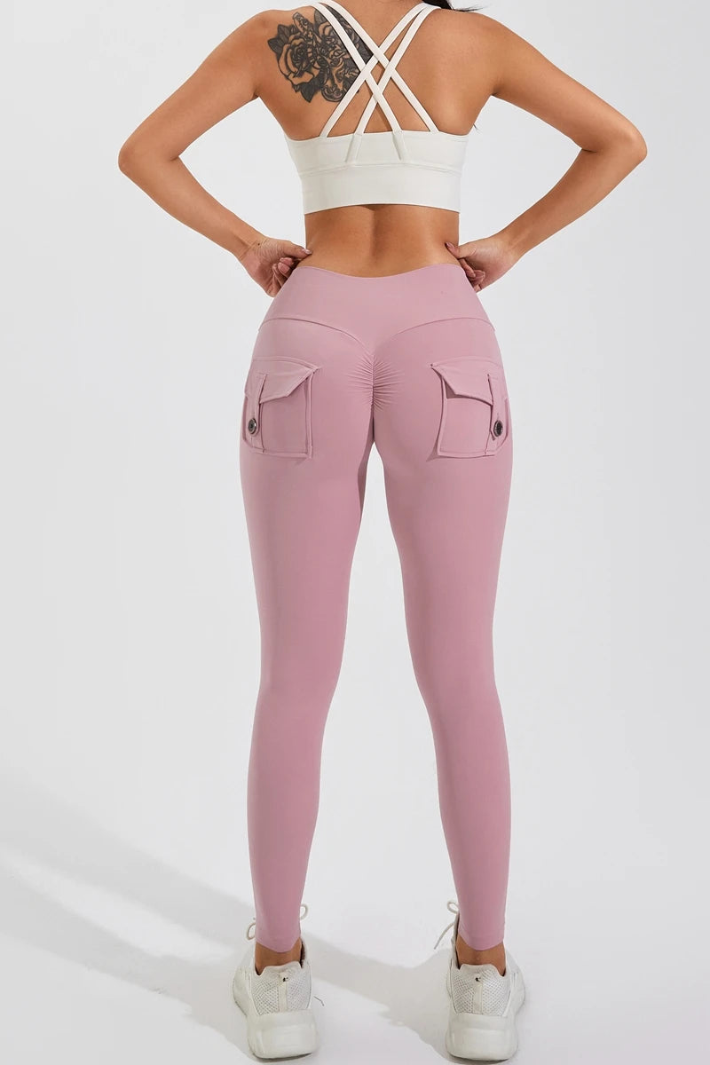 QINACTIVE Leggings Women For Gym With Pocket leggins Yoga Pants Fitness Tights High Waist Fitness Legging Womens Clothing