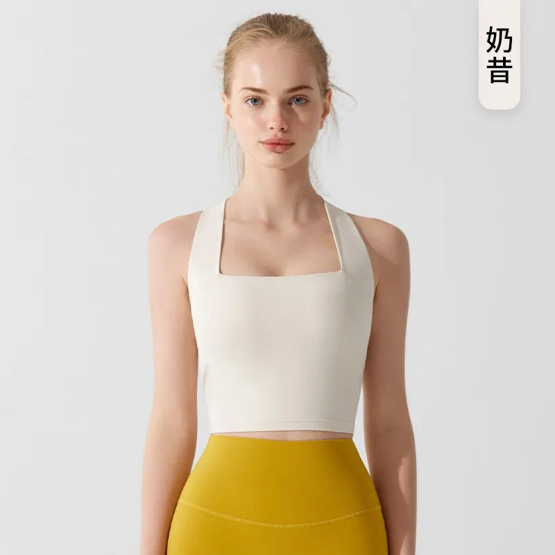 Women Cross Strap Sports Bra Top High impact Push Up Running Bras Sport Bra Yoga Gym Crop Top Brassiere Fitness Top Sport Bra