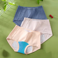 5-Piece Leak-Proof Menstrual Panties - Mid-Waist Cotton Physiological Briefs