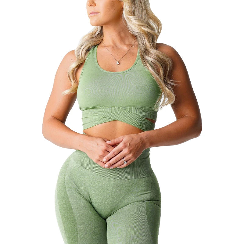 Sculpt Seamless Bra Top Spandex Woman Fitness Elastic Breathable Breast Enhancement Leisure Sports Underwear