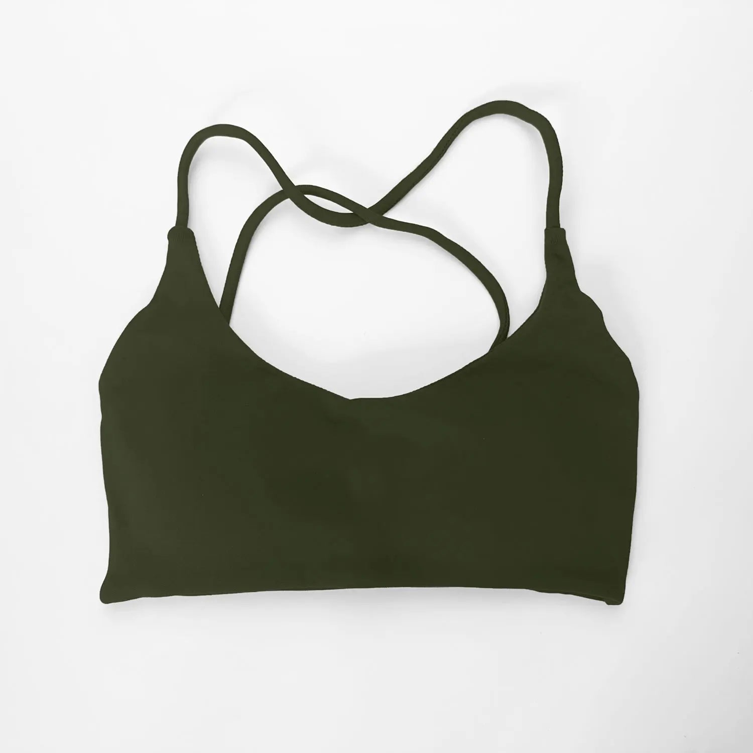 NCLAGEN Twist Back High Support Sports Bra – Seamless Push-Up Gym Top