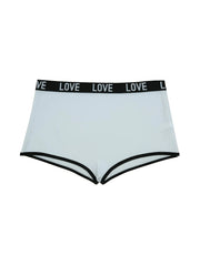 7-Pack Mixed-Color Lettered Waistband Briefs - Sporty & Luxurious Women's Underwear