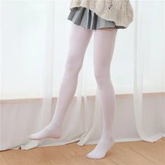 Kawaii White Lolita Nylon Pantyhose – Japanese Style Tights for Women & Girls