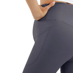 High-Waist Embroidery Knit Maternity Leggings - Cotton Pants with Belt