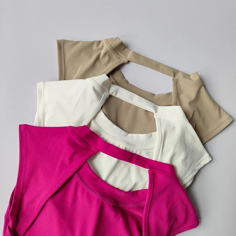 Sexy push-up sports bra with beauty back for gym, yoga, and fitness.
