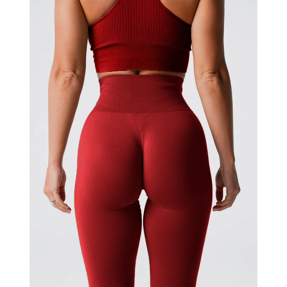 TKITK Solid Leggings Women Seamless Sports  Scrunch Bum Tights cycling shark pants Yoga shorts Gym navigation nv Workout wear