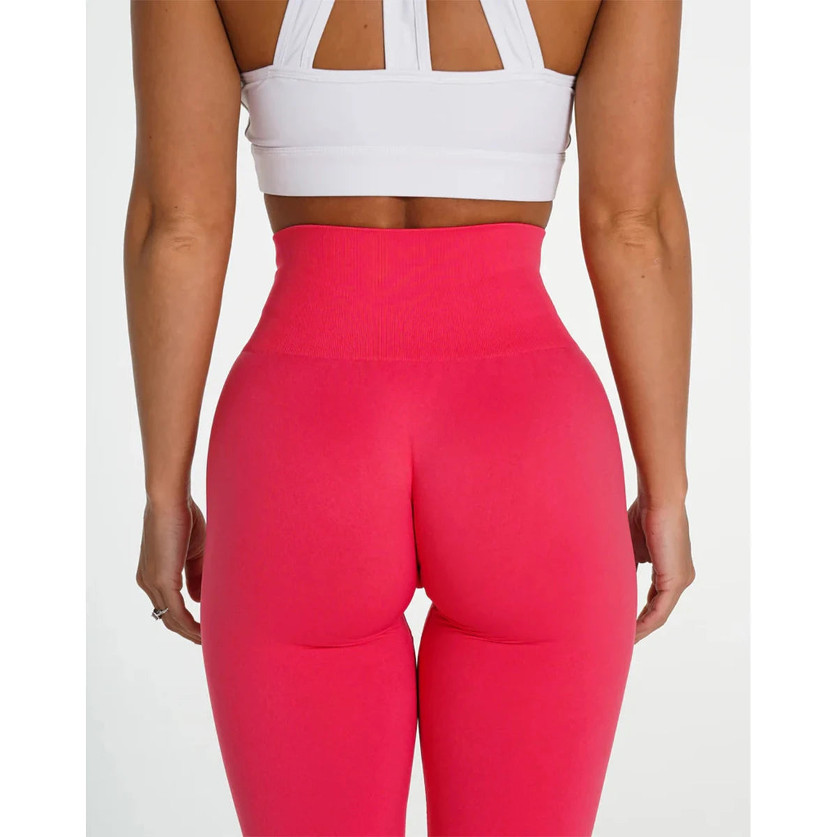 TKITK Solid Leggings Women Seamless Sports  Scrunch Bum Tights cycling shark pants Yoga shorts Gym navigation nv Workout wear