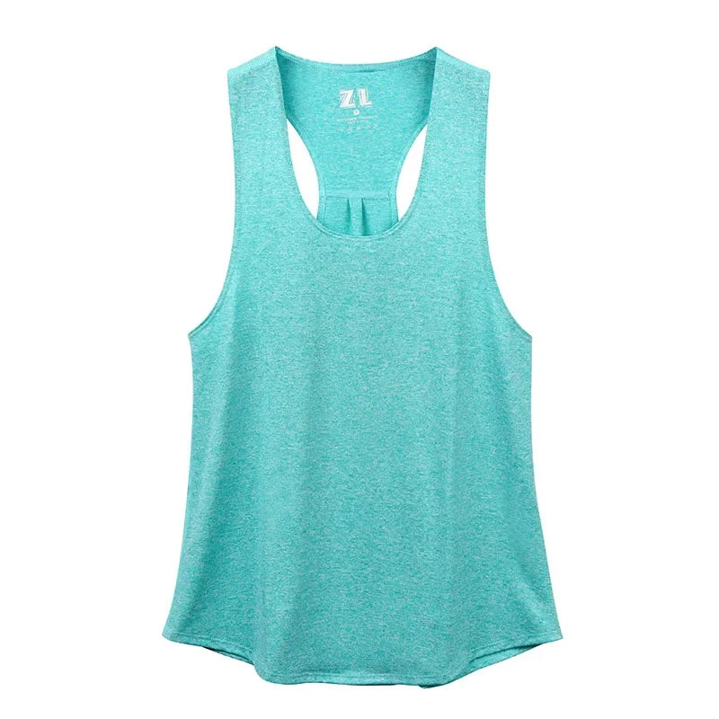 STOUREG Women Sleeveless Racerback Workout Yoga Tank Tops  Running Training Yoga Shirts Athletic Gym Fitness Sport Vest