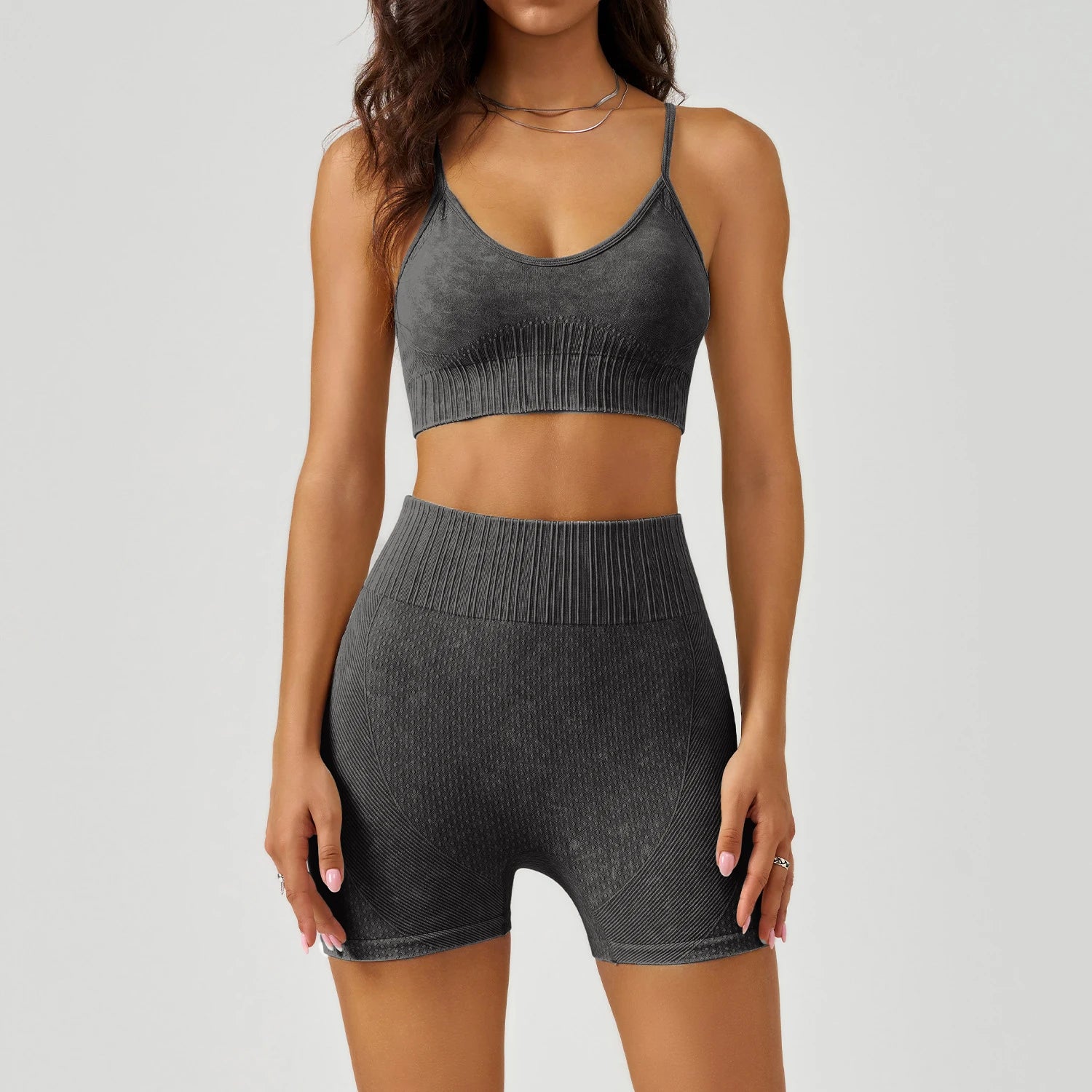 Mileegirl 2pcs Gym Sets Women, Seamless Sports Pants  Hollow Out Tights Long sleeves Fitness Sets Workout Legging Outifts Suits