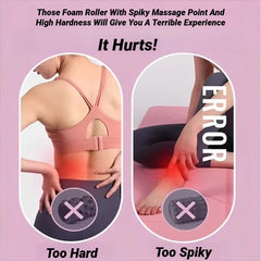 3D EVA foam hollow massage roller for yoga, muscle therapy, and sports rehabilitation.