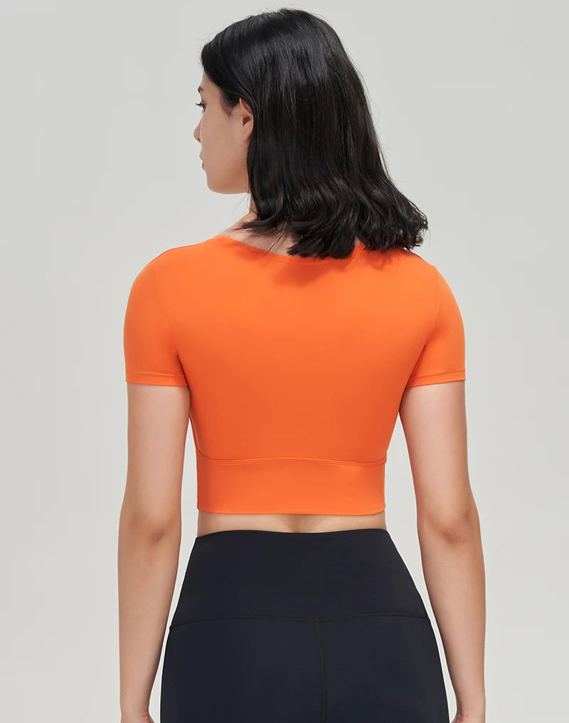 SOISOU Nylon Gym Bra Top Women Yoga Sport Shirts Crop Top Tight Elastic Breathable Chest Pad Removable Womens Clothing 6 Colors