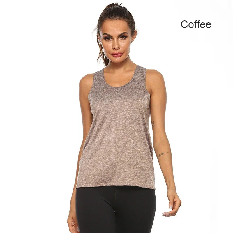 STOUREG Sleeveless Racerback Workout Tops for Women Quick Dry Yoga Tank Top Women Fitness Crop Top Yoga  Shirts