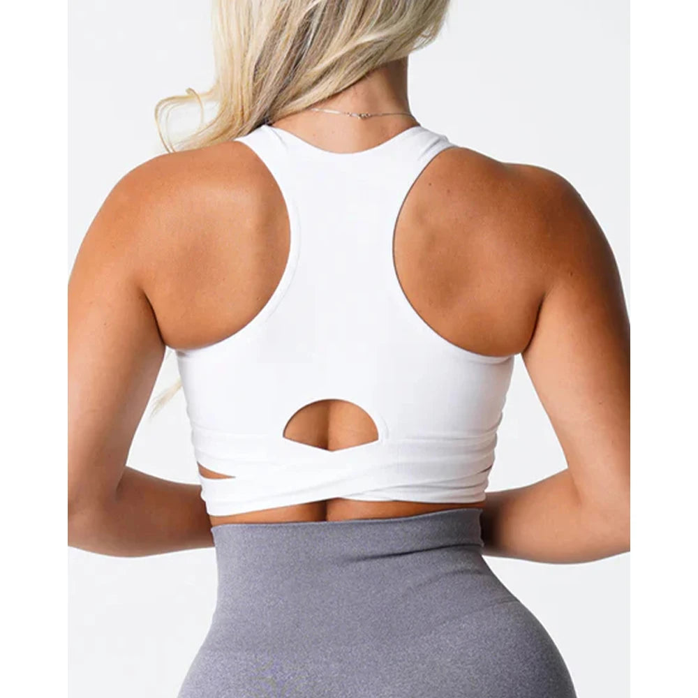 Sculpt Seamless Bra Top Spandex Woman Fitness Elastic Breathable Breast Enhancement Leisure Sports Underwear