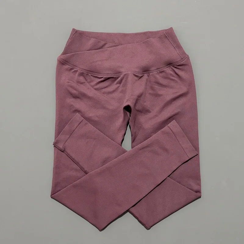 Seamless V‑Shape Yoga Leggings for Women – Gym & Running Tights