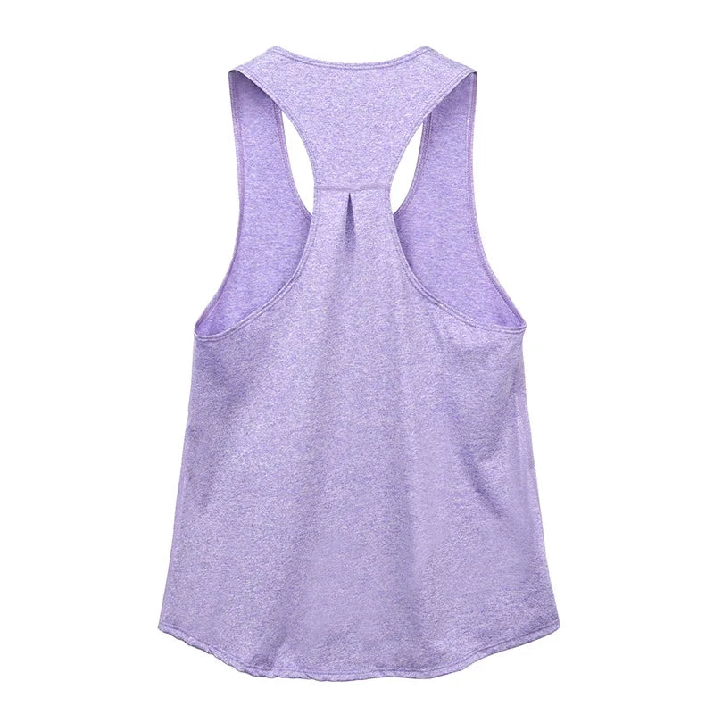 STOUREG Women Sleeveless Racerback Workout Yoga Tank Tops  Running Training Yoga Shirts Athletic Gym Fitness Sport Vest