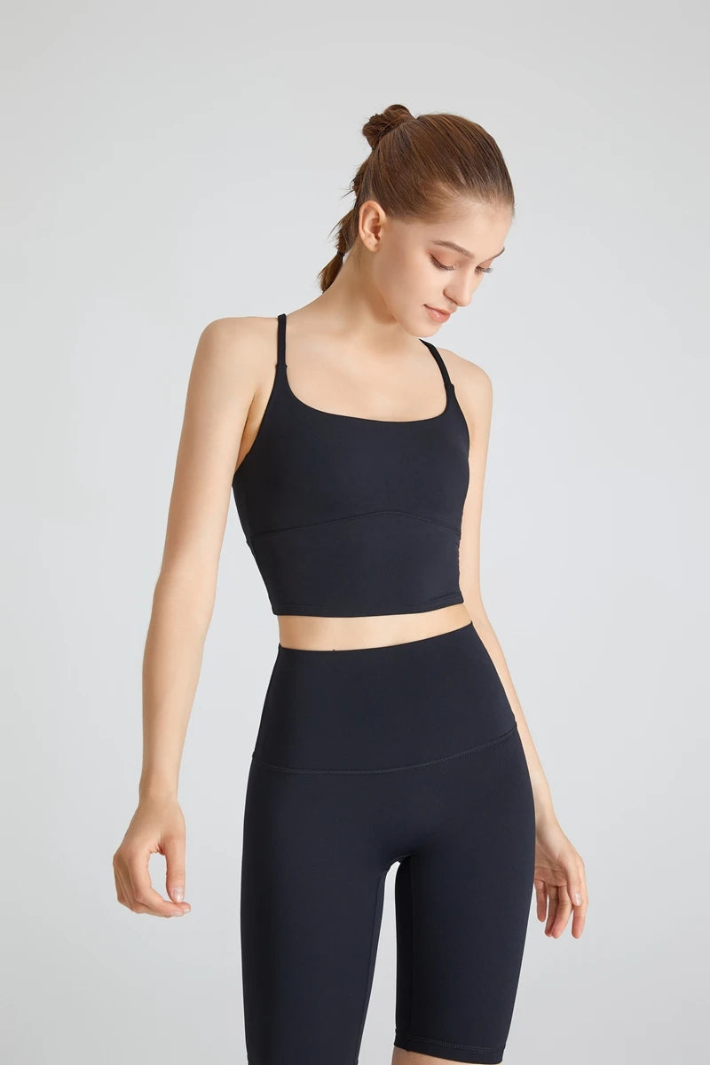 B-Fit QINACTIVE One-Shoulder Sports Bra – High Stretch & Comfy Fitness Wear for Women