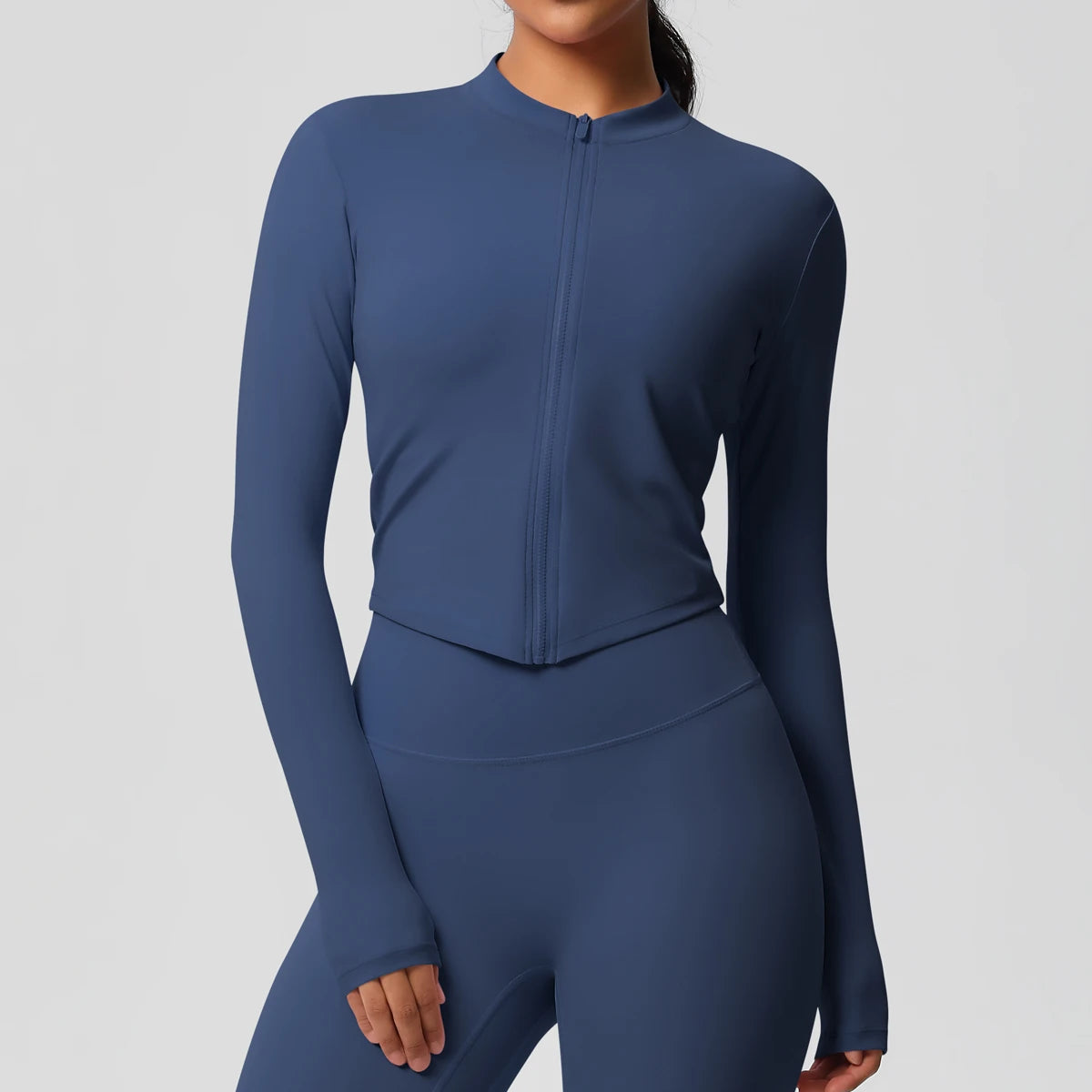 Seamless Zipper Yoga Jacket | Women's Long Sleeve Running Shirt | Befit