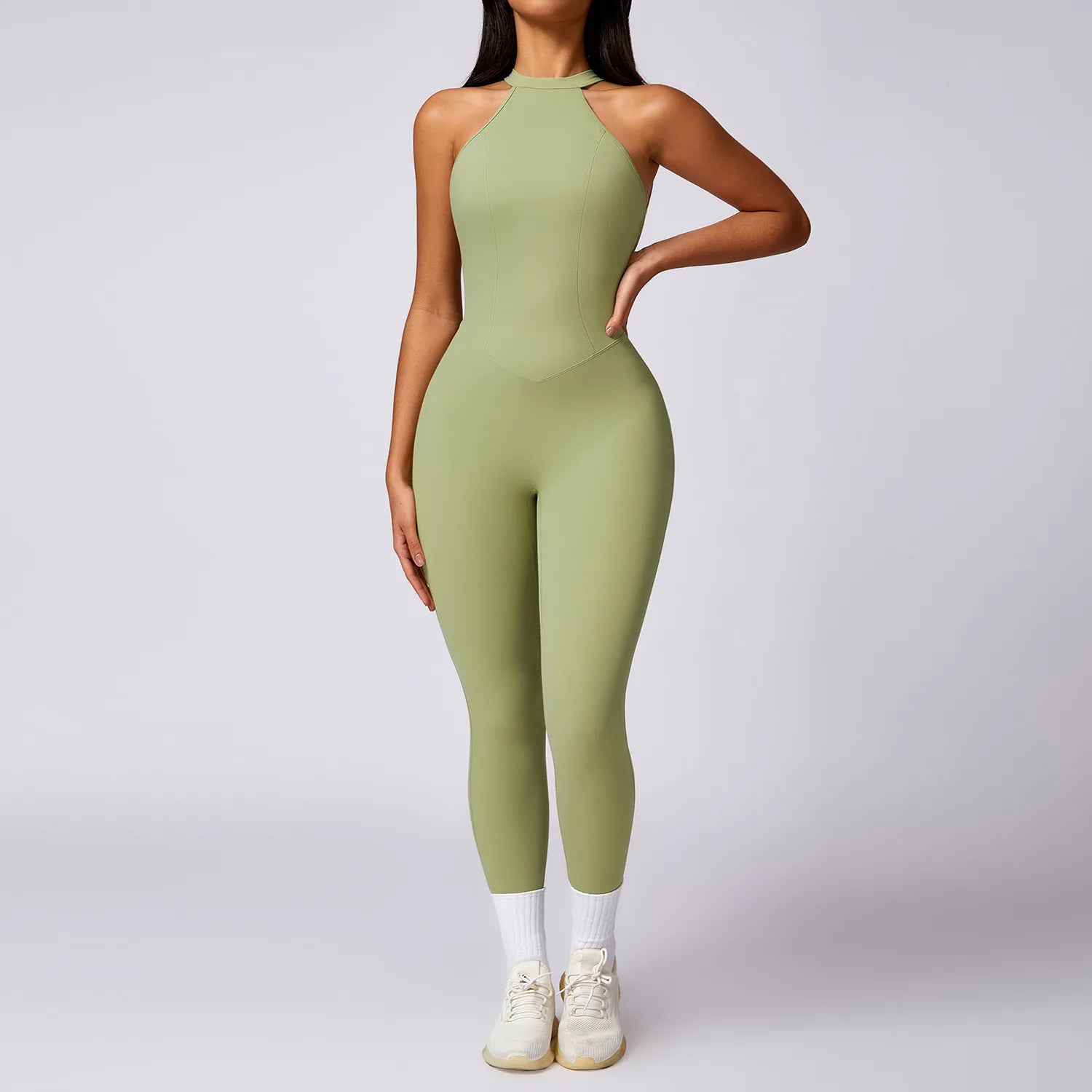 Ctenkevet Fitness Backless Bodysuit Women Gym Jumpsuit Woman Quick-Dry Yoga Clothes Short Workout Rompers Sports One-Piece Suit