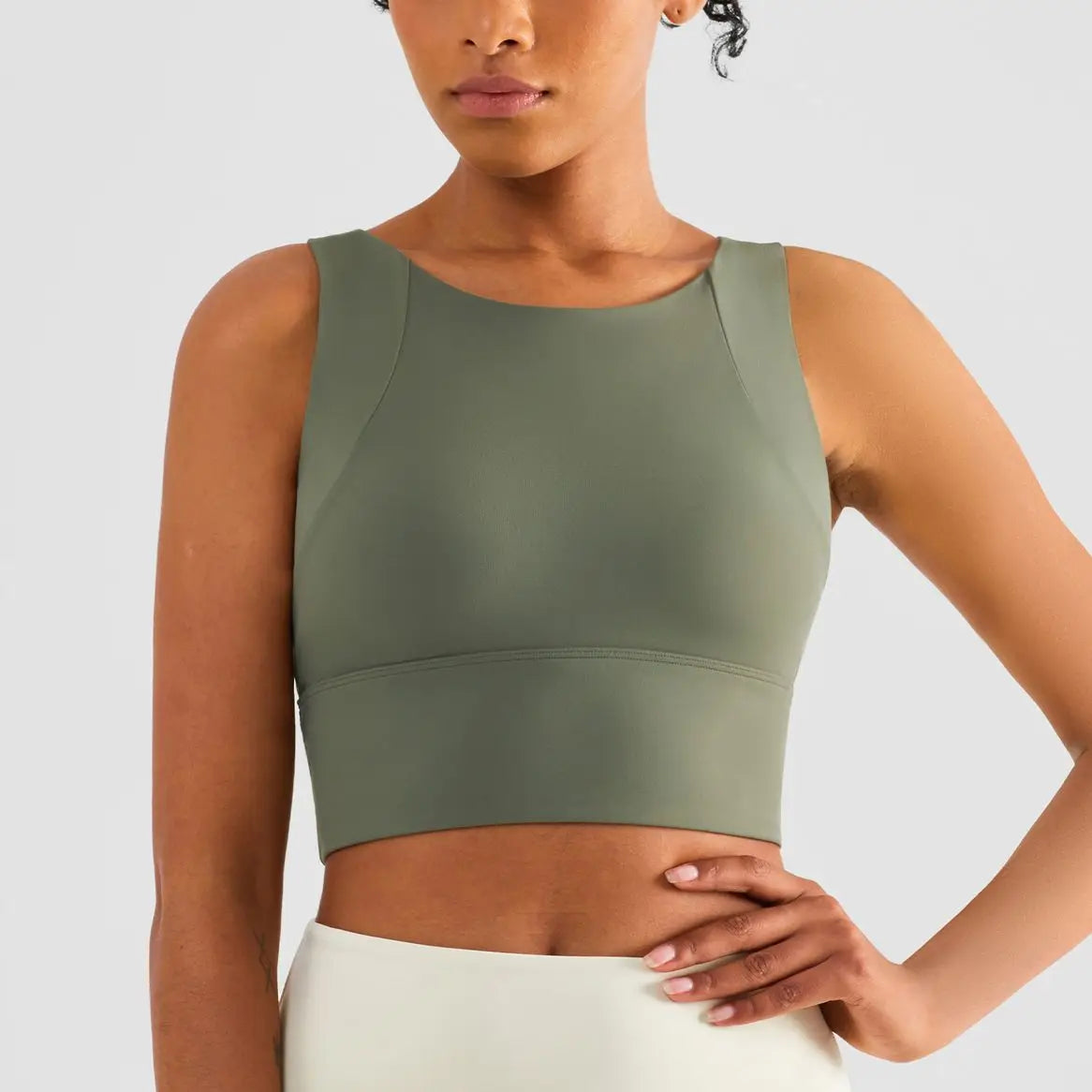 Sexy Nylon Women's Sports Bra | Elastic Gym & Yoga Crop Top | Befit