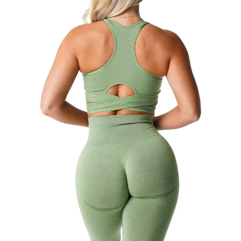 Sculpt Seamless Bra Top Spandex Woman Fitness Elastic Breathable Breast Enhancement Leisure Sports Underwear