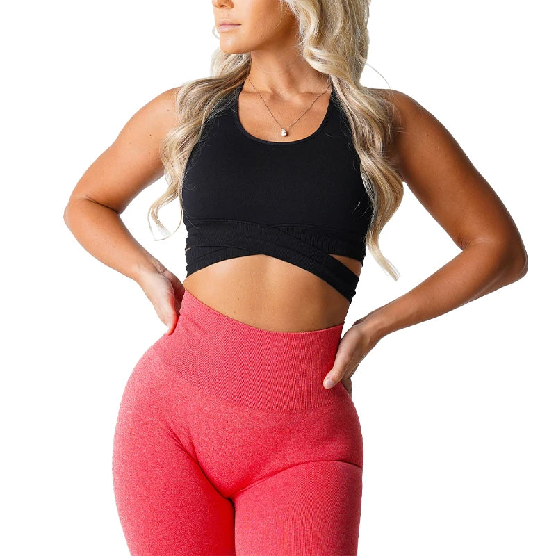 Sculpt Seamless Bra Top Spandex Woman Fitness Elastic Breathable Breast Enhancement Leisure Sports Underwear