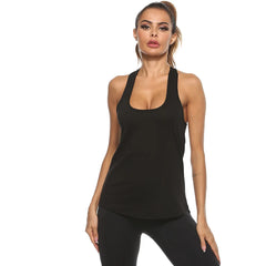 Women’s Backless Quick-Dry Yoga Tank Top – Sleeveless Sports Gym Shirt
