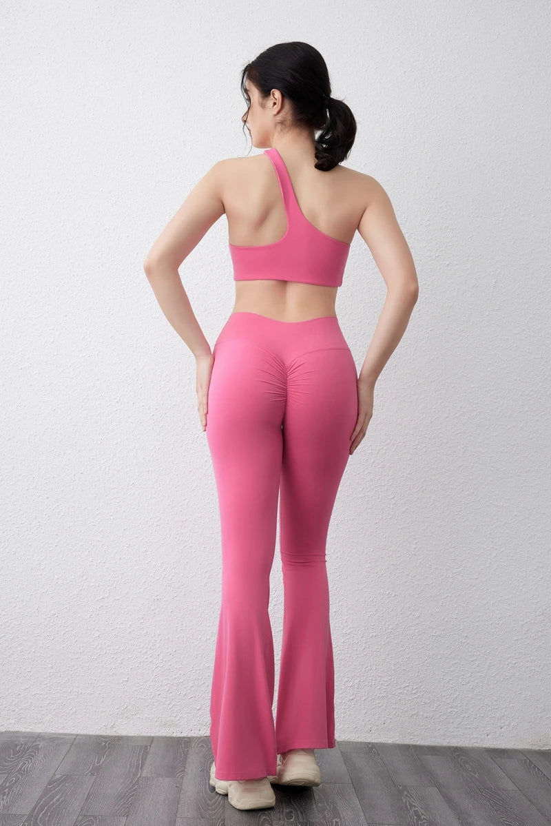 QINACTIV Flare Leggings Yoga Pants Women Bell-bottoms Yoga Trousers High Waist Fitness Pants Stretch Gym Casual Sports