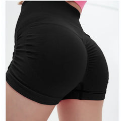 STOUREG Drawstring Women's Yoga Shorts,High Stretch Hip Lifting Sports Shorts,Seamless Fitness Leggings,Fitness Running Shorts