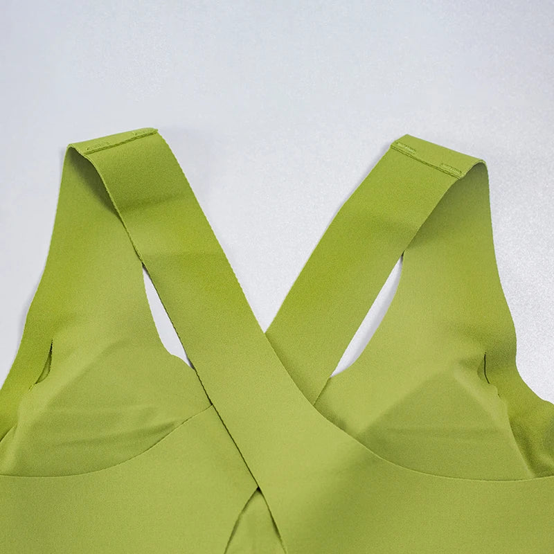 Women's Fitness Wear – Shock-Absorbing Yoga Bra with Wide Straps