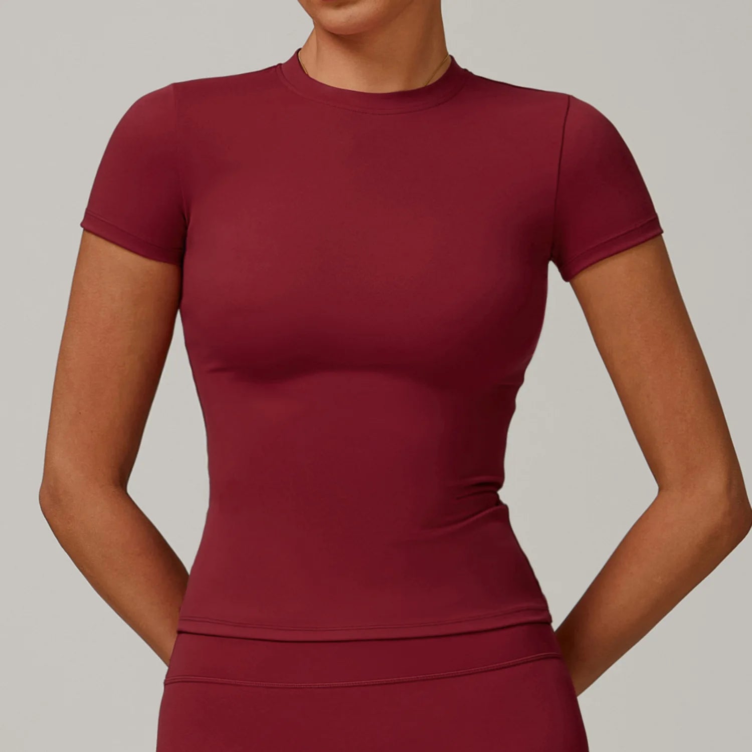 Women’s Slim Fit Sports Top – Breathable, Flexible & Workout Ready