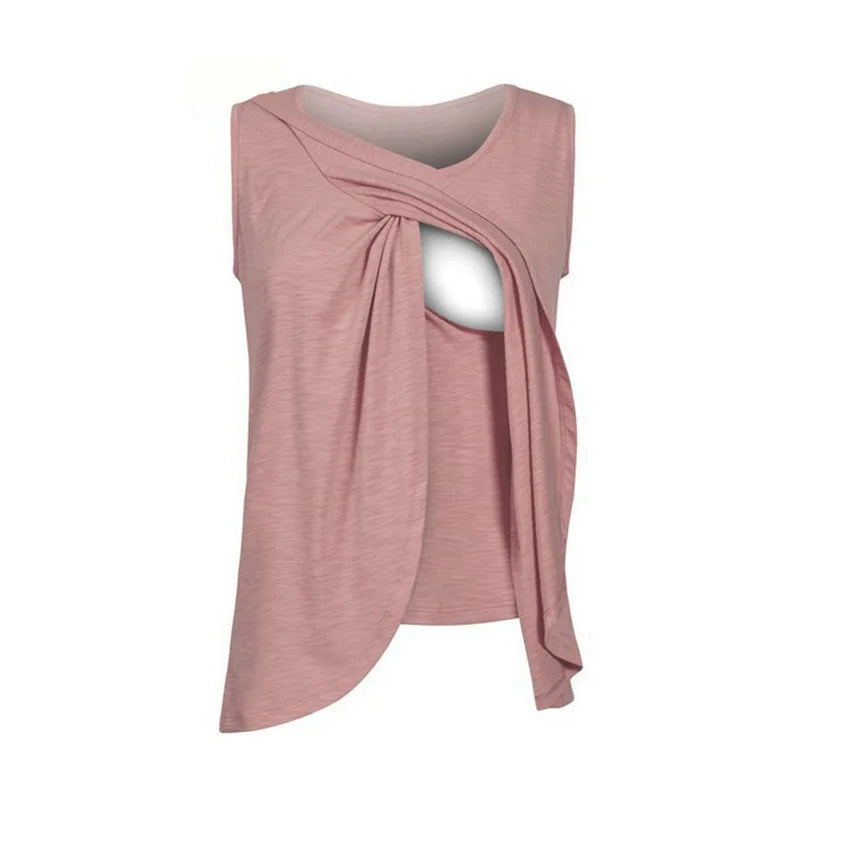 Summer Maternity Nursing T-Shirt | Button Breastfeeding Top | Befit