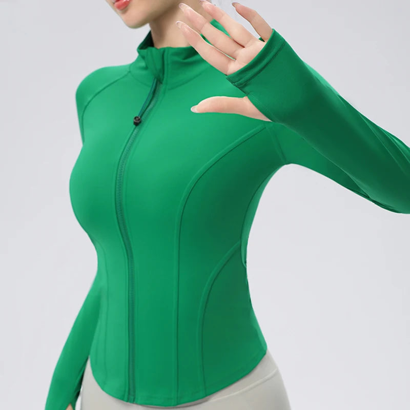 Tight-Fitting Yoga Sports Jacket | Running Fitness Top | Befit