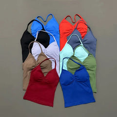 V-Neck Yoga Tank Top | Women's Running & Fitness Sports Vest | Befit
