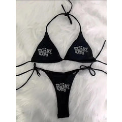 Vintage Bikini Set | Sexy Lace-Up Micro Swimwear | Befit