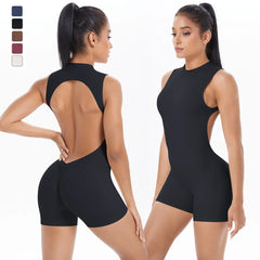 Women's Scrunch One-Piece Gym Suit | Fitness Zipper Suit | Befit