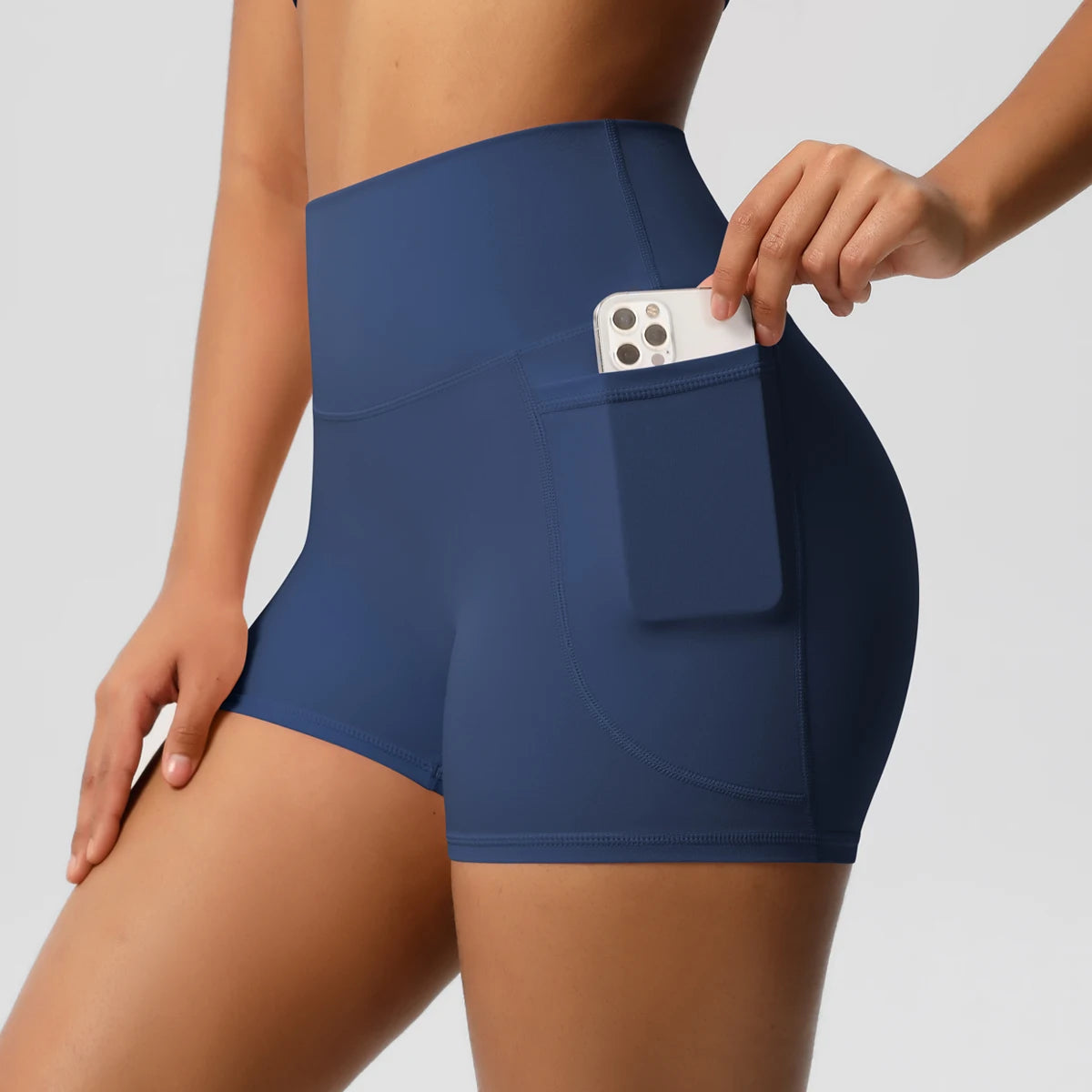 Yoga Legging Shorts with Pockets | High-Waist Fitness Shorts | Befit
